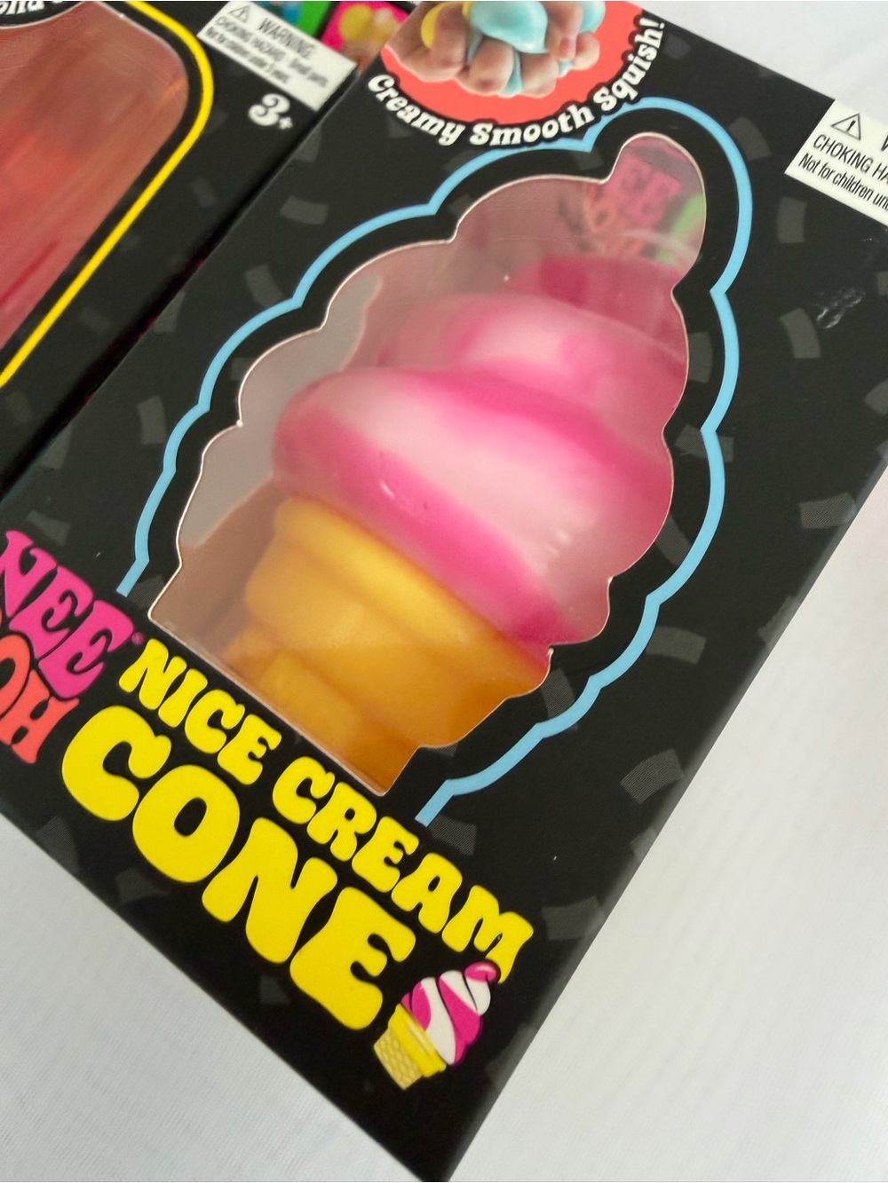 💖 Rare Pink NeeDoh Nice Cream Cone & Nice-Sicle Bundle of 2 NEW Sensory Fidgets - Picture 2 of 4